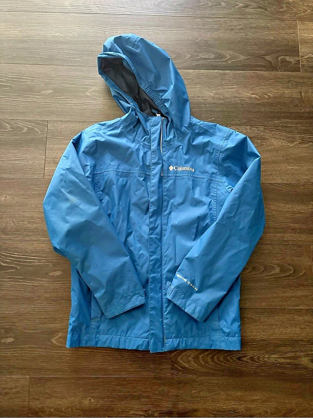 Columbia Boy’s Watertight II Rain Jacket Blue Medium